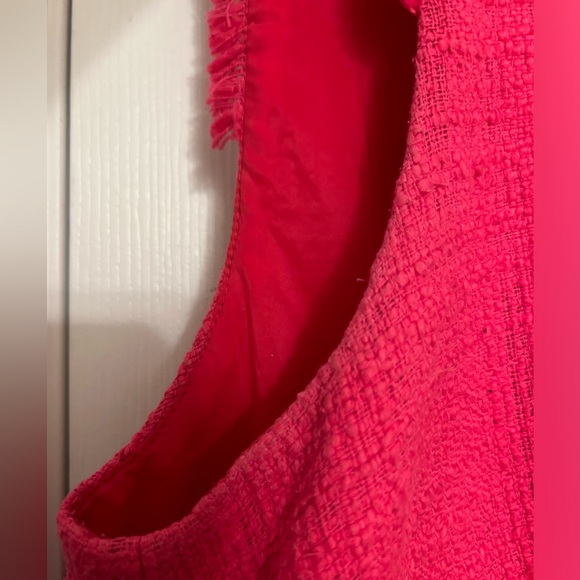 Hot Pink Tweed J. Crew Dress - Picture 4 of 5